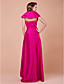  Sheath/Column Off-the-shoulder Floor-length Taffeta Mother Of The Bride Dress