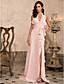  Mantel / Spalte Halfter Sweep / Pinsel Zug Chiffon Abendkleid