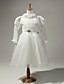  Excellent Satin And Tulle Long Sleeves Flower Girl Dress
