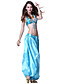  Dancewear Satin with Tassels and Sequins Belly Dance Performance Top and Bottom for Ladies More Colors