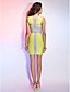  Sheath/Column V-neck Sleeveless Short/Mini Bandage Dress