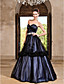  Ball Gown Sweetheart Floor-length Tulle Satin Evening Dress