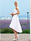  Debonaire A-line Strapless Asymmetrical Taffeta Wedding Dress