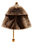  Brilliant Faux Fur Mouwloos Flower Girl Party / Bruiloft Poncho
