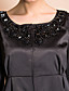  TS Beads Round Neck Half Sleeve Trench Coat
