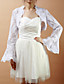  Exquisite Long Bell Sleeve Lace Wedding/Evening Jacket/Wrap (More Colors)