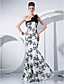  Trumpet/Mermaid One Shoulder Floor-length Taffeta Evening Dress