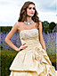  Ball Gown Strapless Floor-length Taffeta Evening Dress