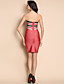  contraste ts cor strapless tieback vestido bandage bodycon