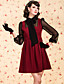  ts vintage bow shirt style tweed kjole