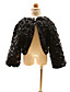  Brilliant satijn met lange mouwen Flower Girl Party / bruiloft jas / wrap met frezen & Pailletten