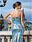  Sheath/Column Sweetheart Floor-length Sequined Evening Dress With Split Front