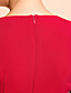  ts v-hals contrasterende kleur spleet maxi jurk