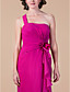  Sheath/Column One Shoulder Floor-length Chiffon Mother of the Bride Dress