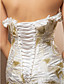  senza spalline pavimento-lunghezza abito da sposa in chiffon e pizzo tromba / sirena