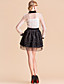  TS VINTAGE Shirt Top Ruffle Front Beads Flower Ball Dress