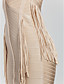  Sheath/Column Jewel Short/Mini Rayon Simple Design Bandage Dress