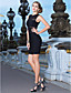  Sheath/Column Jewel Short/Mini Bandage Dress