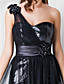  Sheath/Column One Shoulder Asymmetrical Sequined And Tulle Evening Dress