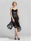  Sheath/Column Sweetheart Knee-length Chiffon Evening Dress