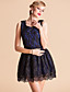  TS VINTAGE Bow Back Lace Sleeveless Princess Dress