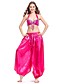  Dancewear Satin with Tassels and Sequins Belly Dance Performance Top and Bottom for Ladies More Colors