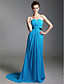  Sheath/Column Strapless Sweep/Brush Train Chiffon Evening Dress inspired by Julia Louis-Dreyfus at Emmy Award