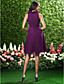  A-line Jewel Knee-length Chiffon Bridesmaid/Wedding Party Dress