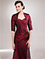  A-line Sweetheart Floor-length Taffeta Mother of the Bride Dress With A Wrap