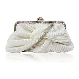 wholesale Gorgeous Satin With Austria Rhinestones Evening Bag Handbag Purse Clutch(0438-128I03)