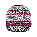 SAMII Black White Jacquard Stripe Knit Beanie Hat / Black (0011) (Start From 20 Units)-Free Shipping