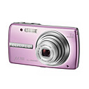 Olympus U760 7.1MP Digital Camera 3x Optical Zoom/Pink (2GB SD Card +More)-Free Shipping