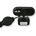 480K Hi-Resolution PC Digital Camera/WebCam with Retractable Wheel / Black (SZYP013) -Free Shipping