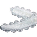 Beautiful Rabbit Fur Scarf, White (SF0198) (Start From 50 Units)-Free Shipping