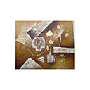 main l'art abstrait peinture à l'huile sur toile avec cadre en bois / haute qualité (cx020)-
