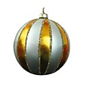 Matte Gold/Silver Ball Christmas Ornaments, 8CM