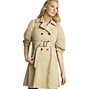 à manches courtes femme trench-coat, taille: 2 / 4 / 6 ((dvf-148) (à partir de 5 unités)-Livraison g