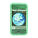 Crystal Plastic Phone Cover Case for Apple iPhone Green(ip027) -Free Shipping by Air Mail