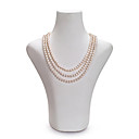 White 6.5-7mm AA Freshwater Pearl Necklace 16" Length (DSZZ010) (Start From 5 Units) Free Shipping