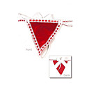 Sexy Santa Red Velvet Bow G Sstring PANTIES (LRB5030)