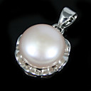 Sterling Silver Blister Lavender 8.5 -9mm FW Pearl Pendant (Start from 10 units) Free shipping
