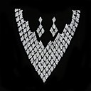 rhinestone gioielleria collana da sposa e orecchini set (typj052) (a partire da 3 unità) spedizione gratuita