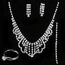 glänzende Hochzeit schmuck 4-teiliges Set (typj012) (Beginn ab 10 Stück) versandkostenfrei