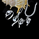 Elegant Cubic Zircon Ring + Pendant + Earring Set - CZ Jewelry Set SYX-0336 (SZY206)