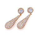 Luxury Cubic Zirconia Earring on 18K Gold Plated - CZ Earings EYX9-0003 (SZY102)