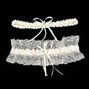 2-Piece Satin With Rhinestone Wedding Garters