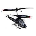 rc radio control remoto 3 canales interiores mini helicóptero Apache w / LED