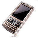 jinje e100 dual cartão tri-band telefone celular de ouro (szr194)