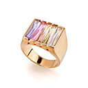 Stylish Long Cubic Zirconia Ring - Cubic Zirconia Ring 81012-90  (SZY853)