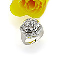 Anello elegante rosetta chiaro zirconi - anello zirconi 81.012-75 (szy845)